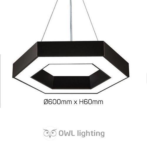 Đèn LED thả văn phòng lục giác trang trí bàn làm việc