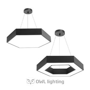 Đèn LED thả văn phòng lục giác trang trí bàn làm việc
