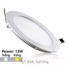 Đèn âm trần 12W tròn ánh sáng trắng, vàng giá rẻ cho công trình