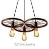 Đèn thả 3 bánh xe trang trí quán cafe retro giá rẻ ở tphcm