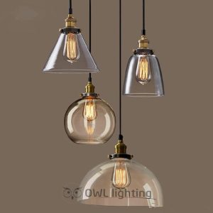 Đèn thả thuỷ tinh trang trí bàn ăn 4 dáng rẻ ở TPHCM