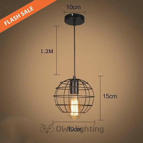 Đèn Thả: Mẫu đèn thả rọ sắt trang trí quán cafe giá rẻ 8 dáng