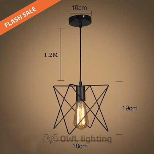 Đèn Thả: Mẫu đèn thả rọ sắt trang trí quán cafe giá rẻ 8 dáng