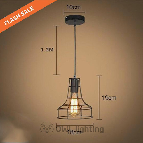 Đèn Thả: Mẫu đèn thả rọ sắt trang trí quán cafe giá rẻ 8 dáng